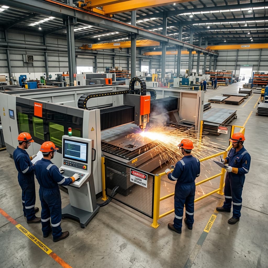 Abdullah Engineering laser cutting workshop